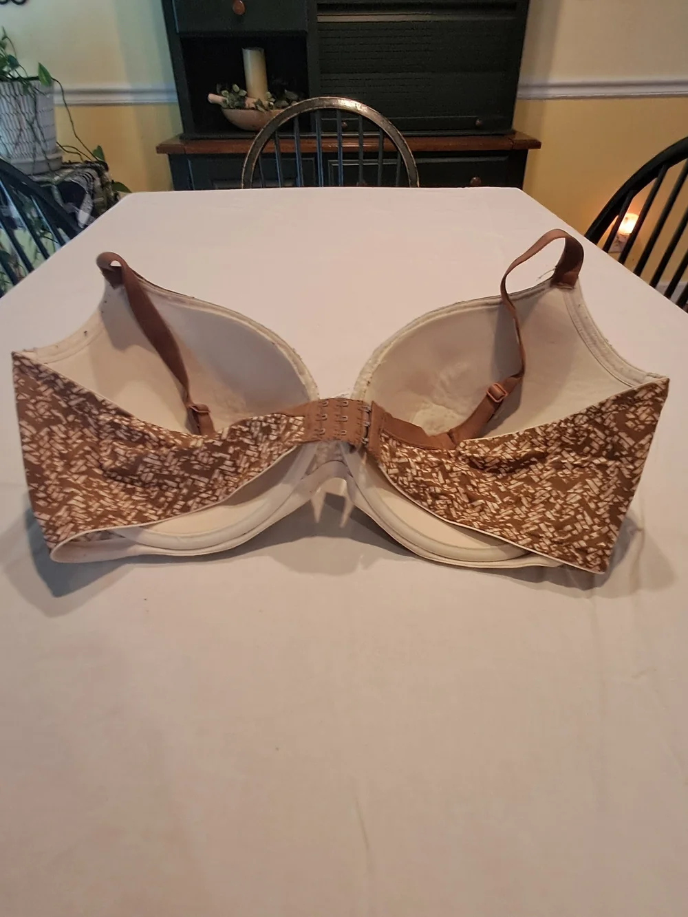 Dreamfit Brown Patterned  Bra - Women Intimates Size 44DD
